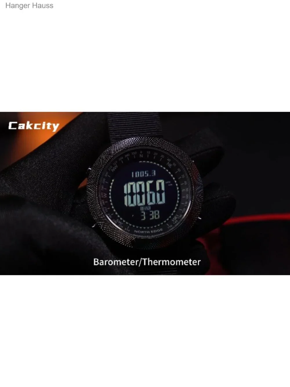 Tactical Military Digital Watch for Men - 50mm Large Face, Nylon Strap, 5ATM